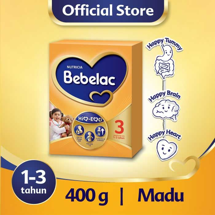 Bebelac 3 Madu 400g Susu Bubuk Pertumbuhan 1-3 tahun