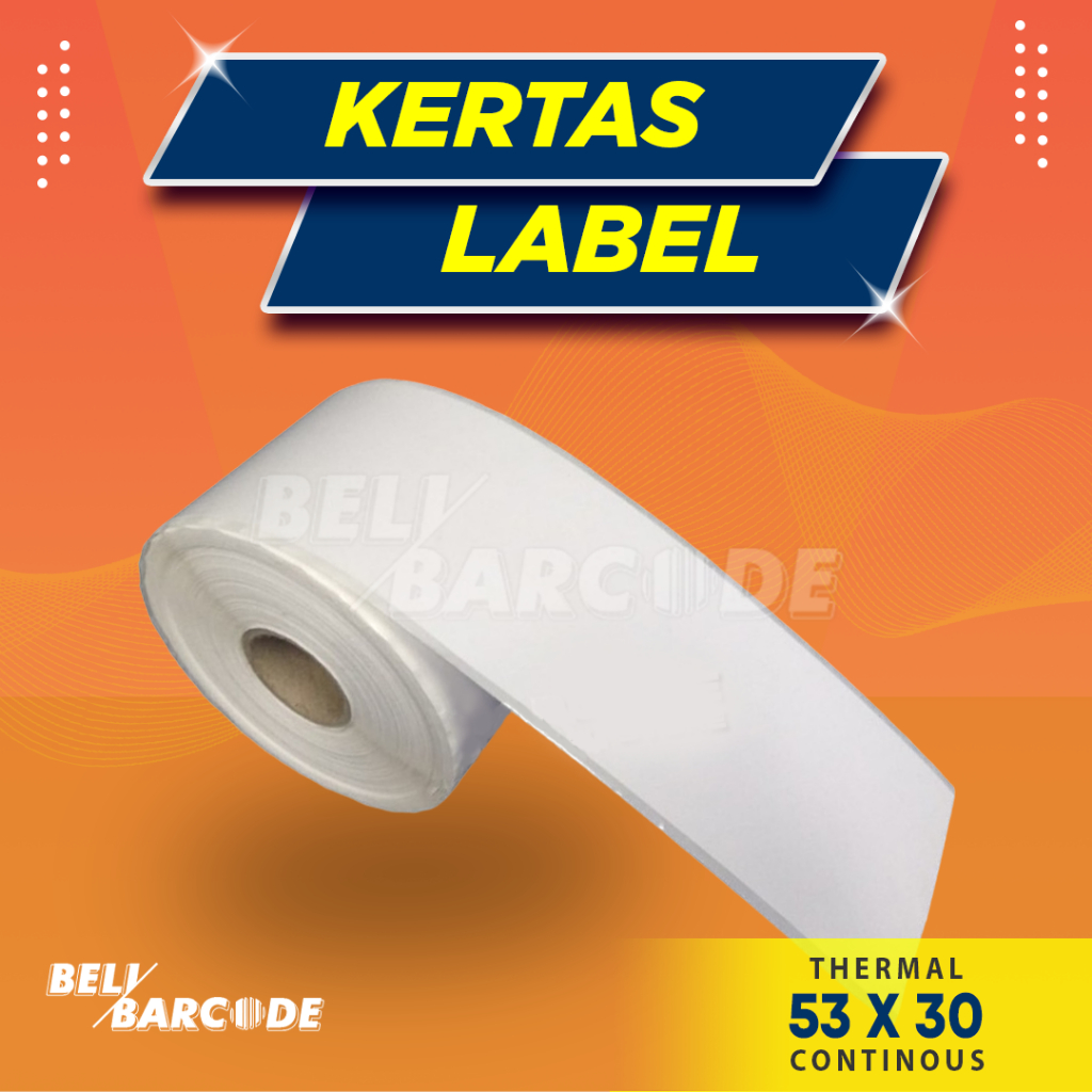 

Label Thermal 53 X 30 M Continues Printer Kasir 80mm Coreless