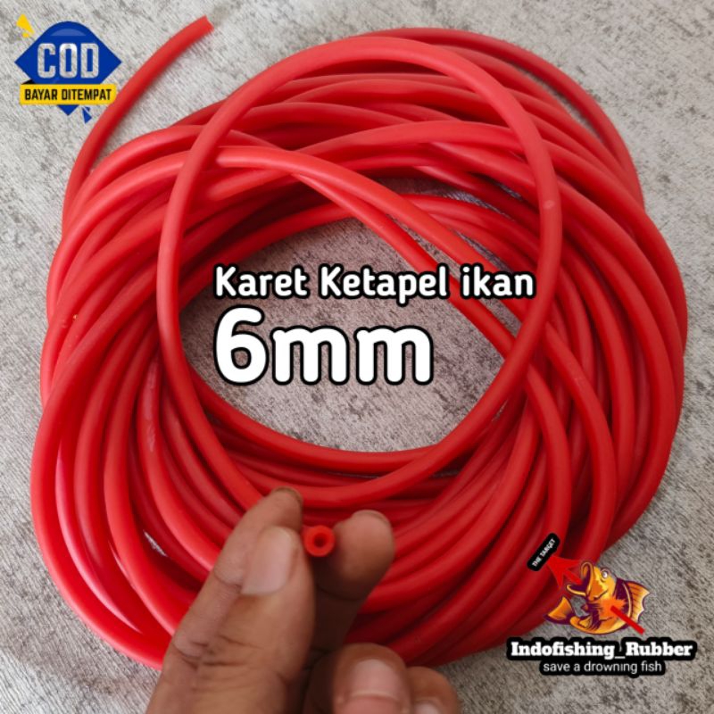 Karet Ketapel 6mm Karet Ketapel Ikan 3060 6mm