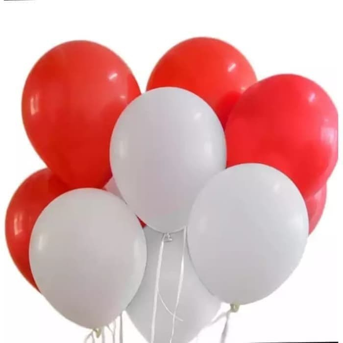 Balon Latex Merah Putih