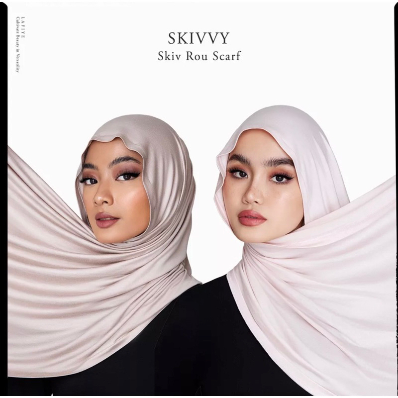 Skiv Rou Scarf Lafiye black taupe