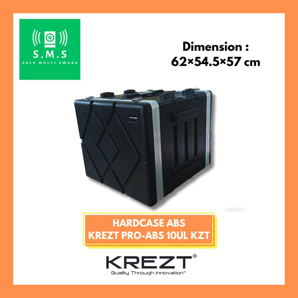 Hardcase Audio ABS Krezt Pro ABS-10UL KZT ABS Rack Case 19 Inch