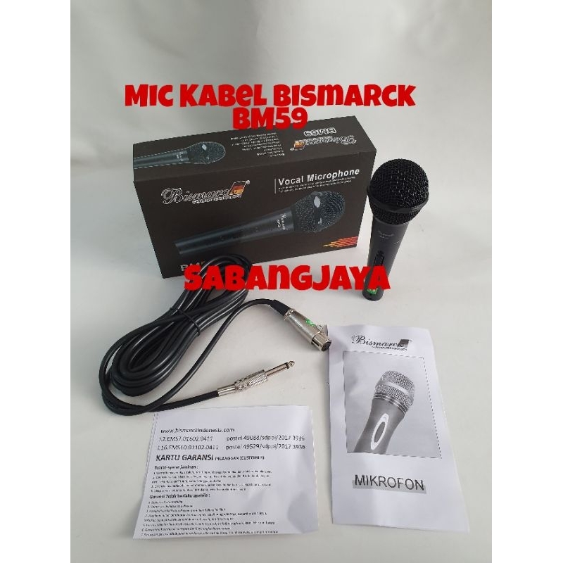 Mic Kabel Bismarck BM59 Microphone Vocal Bismarck BM59