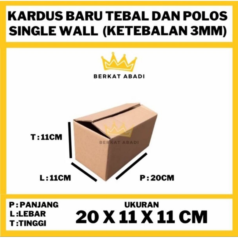 

KARDUS POLOS / KARTON BOX PACKING 20 x 11 x 11 CM