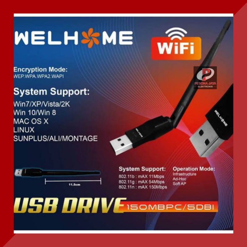 Wifi Dongle WELHOME WFD-01 USB Drive