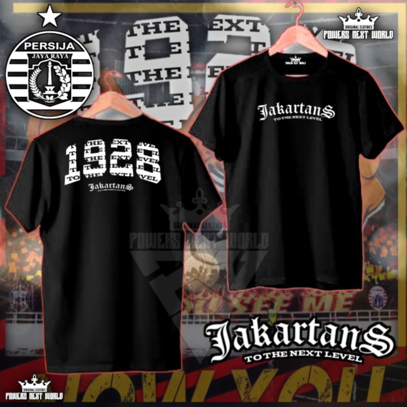 kaos suporter persija/jakartans 1928/kaos casul persija/kaos keren jajartans combed109%original/kaos