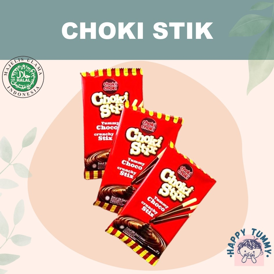 

Choki Stik 27 gr. biskuit coklat. PAK