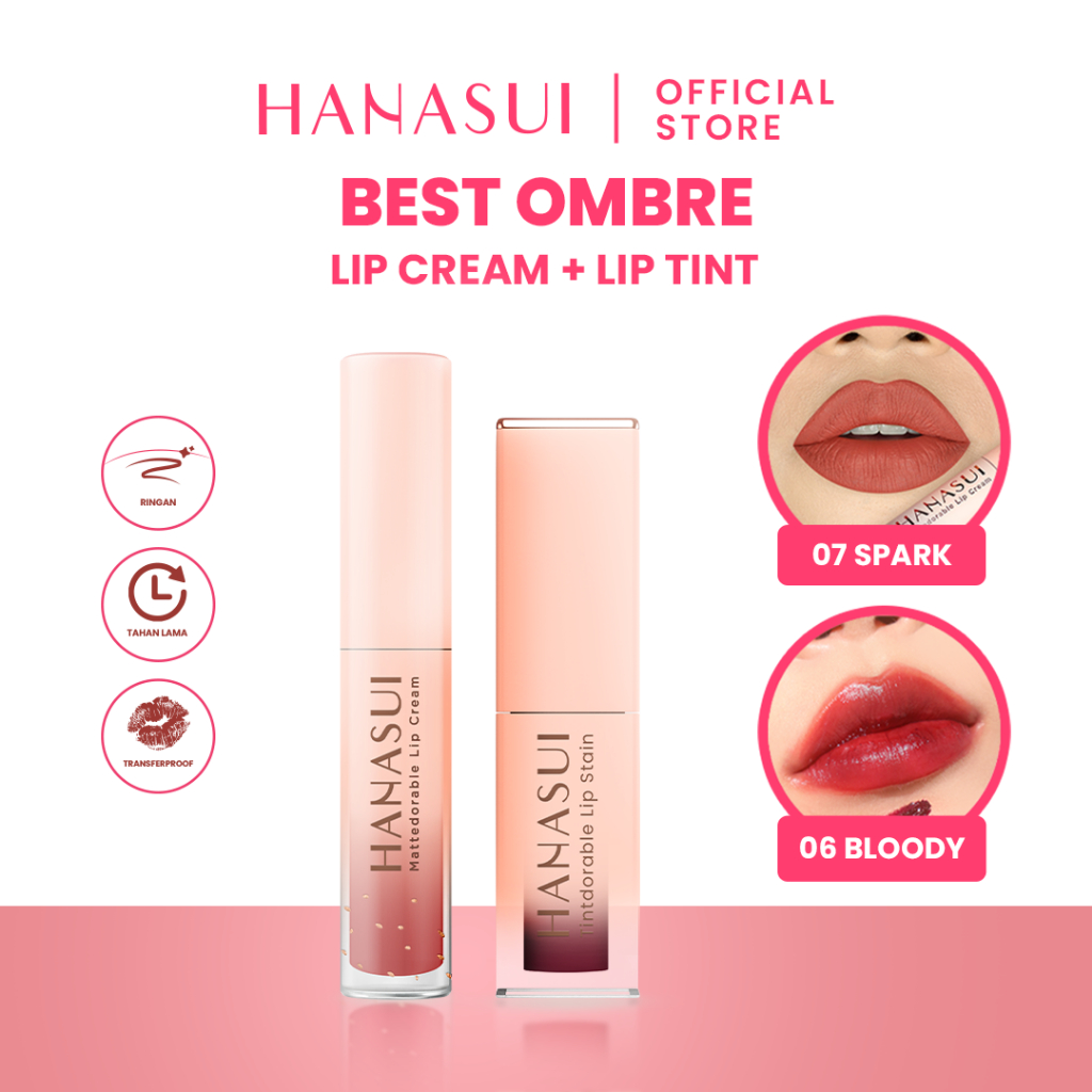 Hanasui Special Ombre ( Mattedorable Lipcream + Tintdorable Liptint) (bdl)