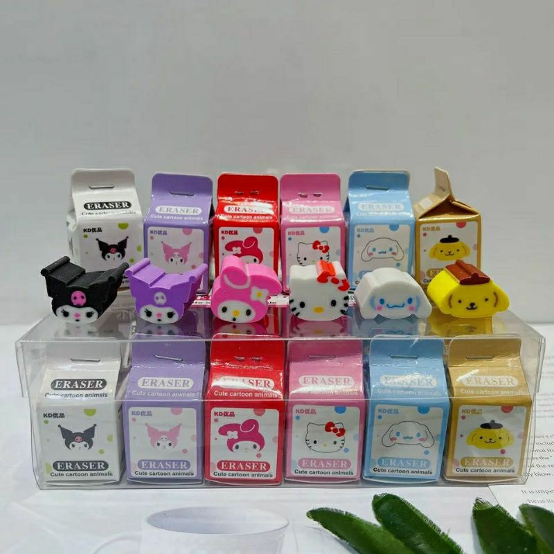 

Penghapus Pensil Karakter Sanrio lucu 3D eraser Hello Kitty ; Melody ; Kuromi ; Pompompurin ; Cinnamoroll