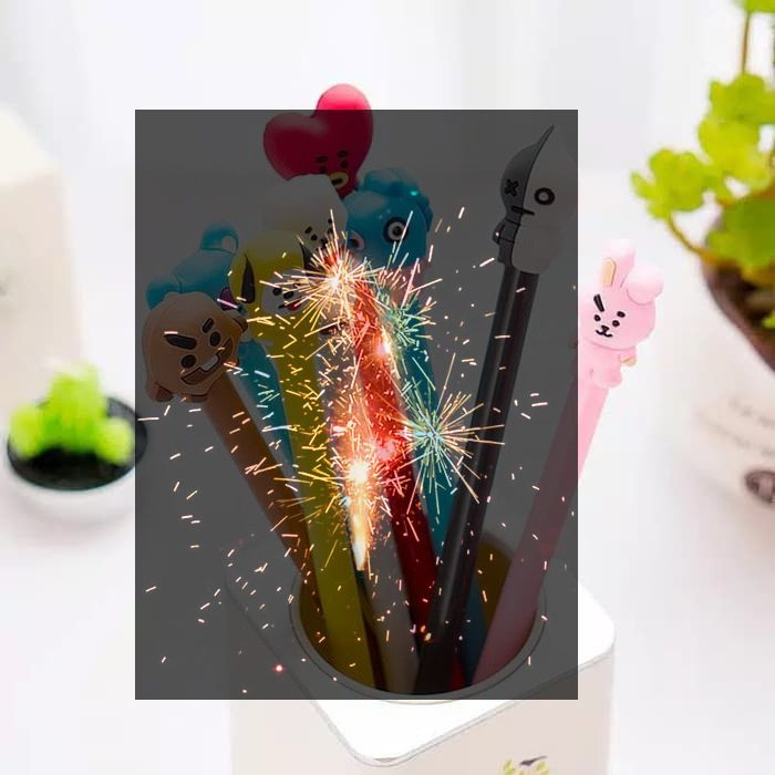 

Bolpen Gel Karakter Korea isi 6 pcs