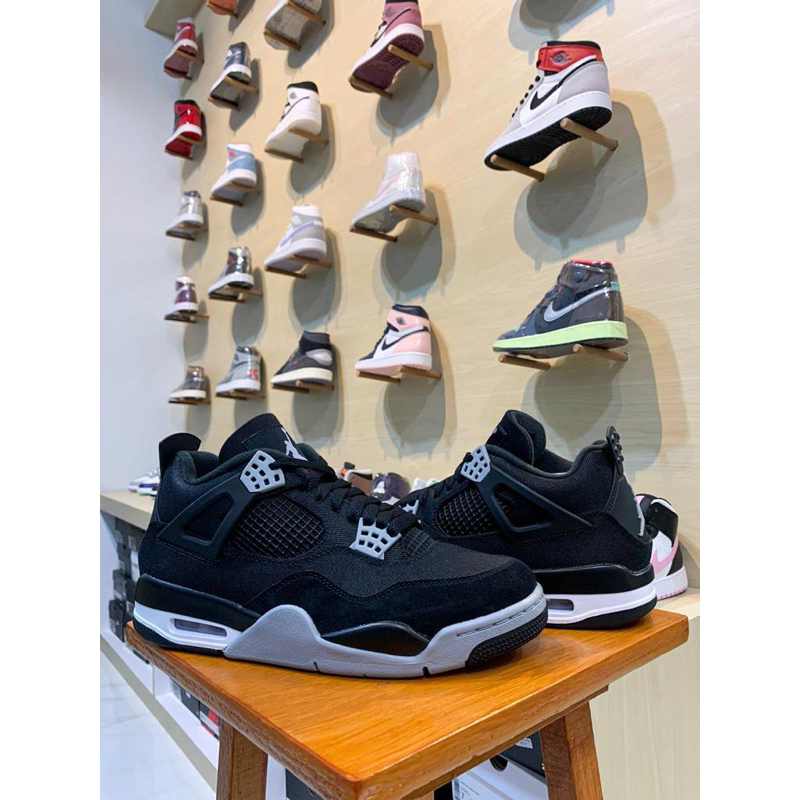 Air Jordan 4 SE Black Canvas Original