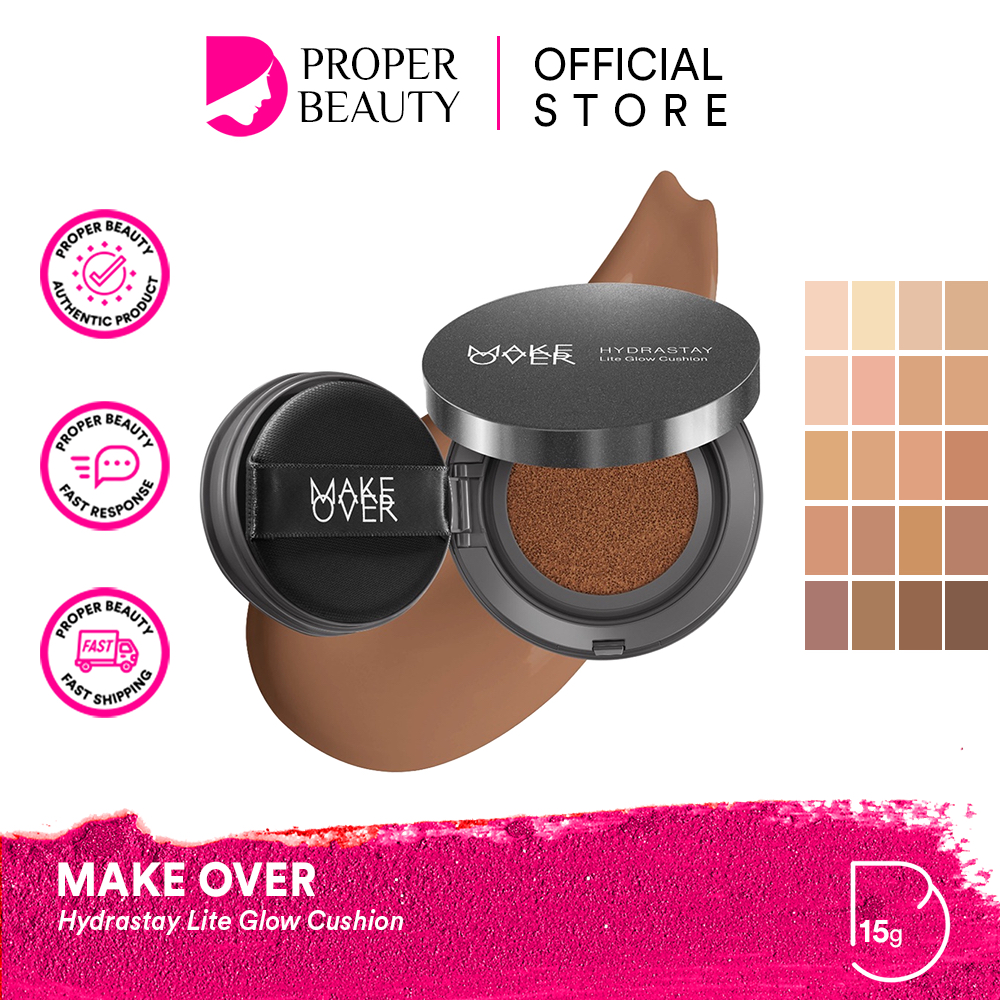 MAKE OVER Hydrastay Lite Glow Cushion Indonesia / Cushion 15g / Design For Dry Skin Hydration Effect