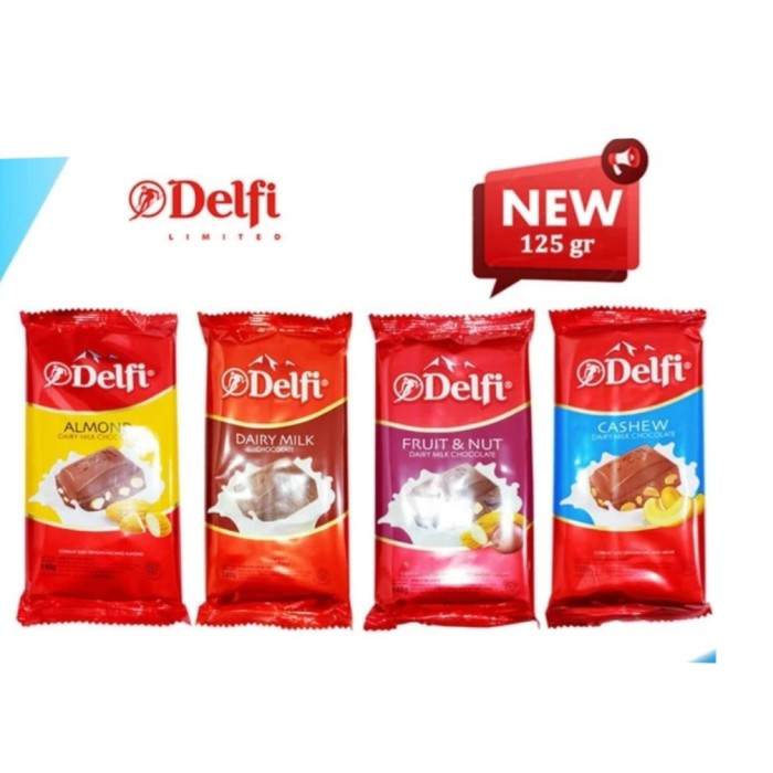 

Delfi dairy milk cashew / dairy milk / almond / fruit and nut 125 gram