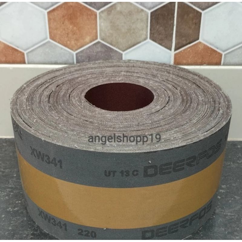 Amplas Roll DEERFOS No 220 Kain Kaku