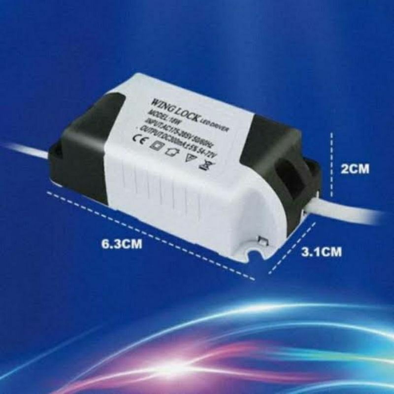 Driver LED adaptor LED pannel 6w - 18w winglock