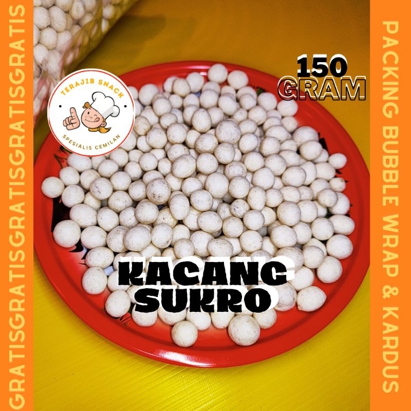 

KACANG SUKRO ASIN 150 GRAM SNACK KILOAN KACANG