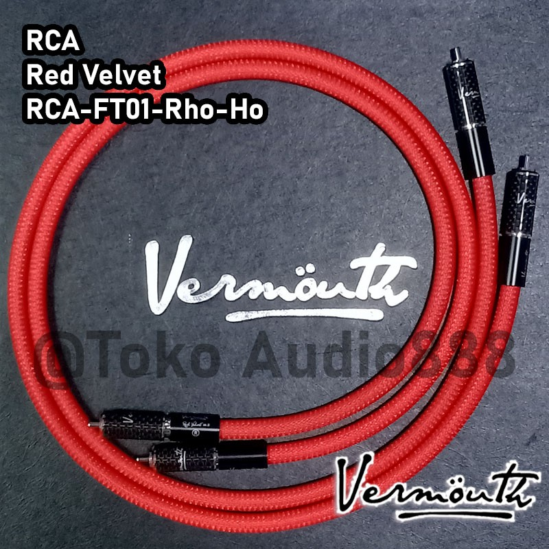 Kabel RCA Vermouth Red Velvet w/ RCA FT01 Locking Carbon Rhodium