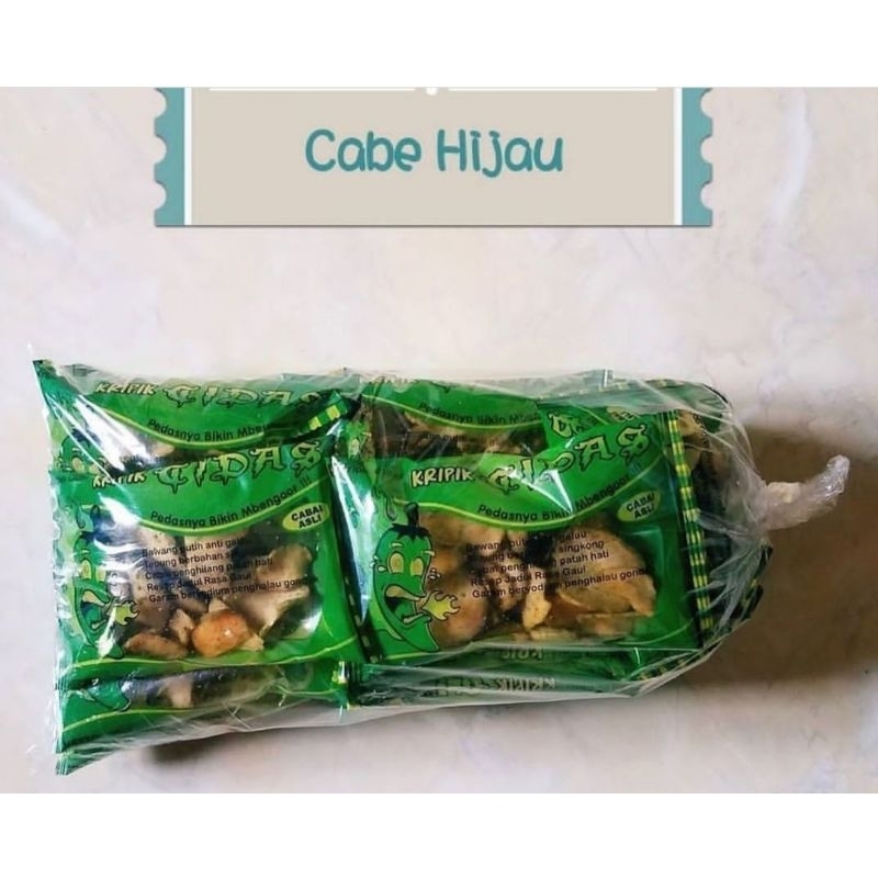 

KRIPIK CIDAS 12PC CAMILAN KRIPIK KHAS BANYUWANGI
