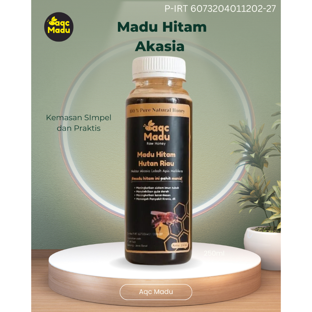 

Madu Akasia Super 250ml I Madu Hutan Riau Akasia murni 100%