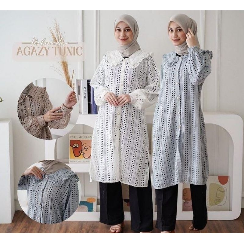 Tunik wanita muslimah - Tunik model casual - Outer kondangan untuk wanita