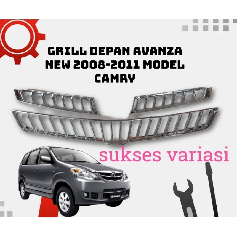 Cover Grill Depan List Bumper Mobil Toyota Avanza New 2008 - 2011 Model Camry