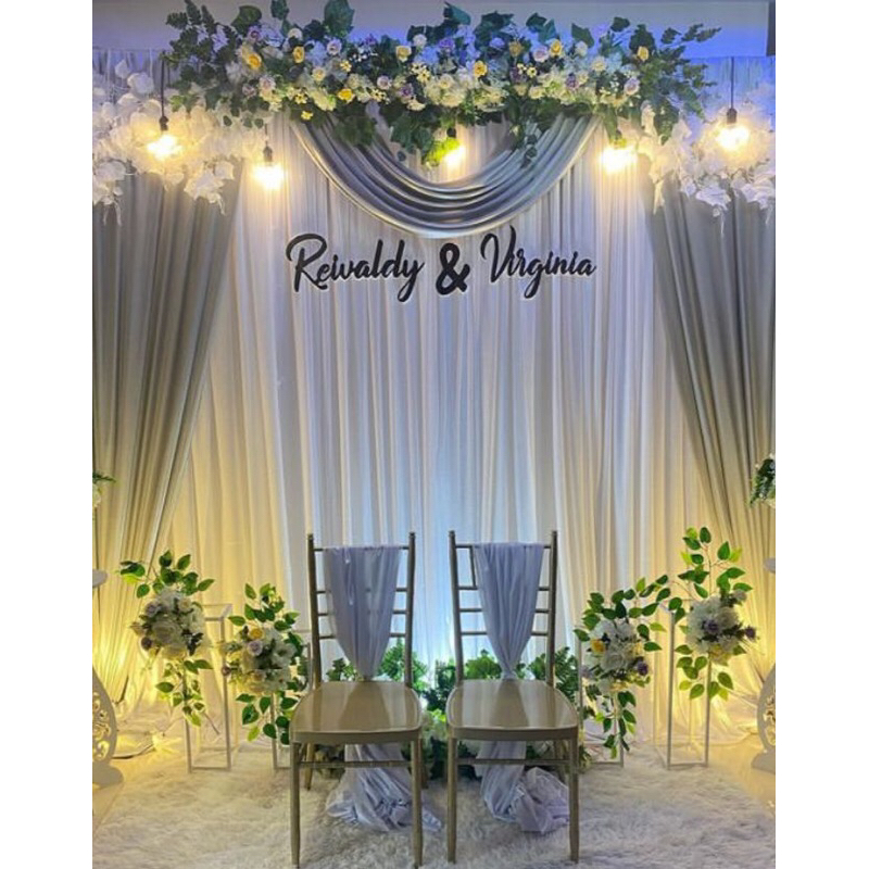 Backdrop Dekorasi AKAD, WEDDING, KHITAN, PARTY DLL