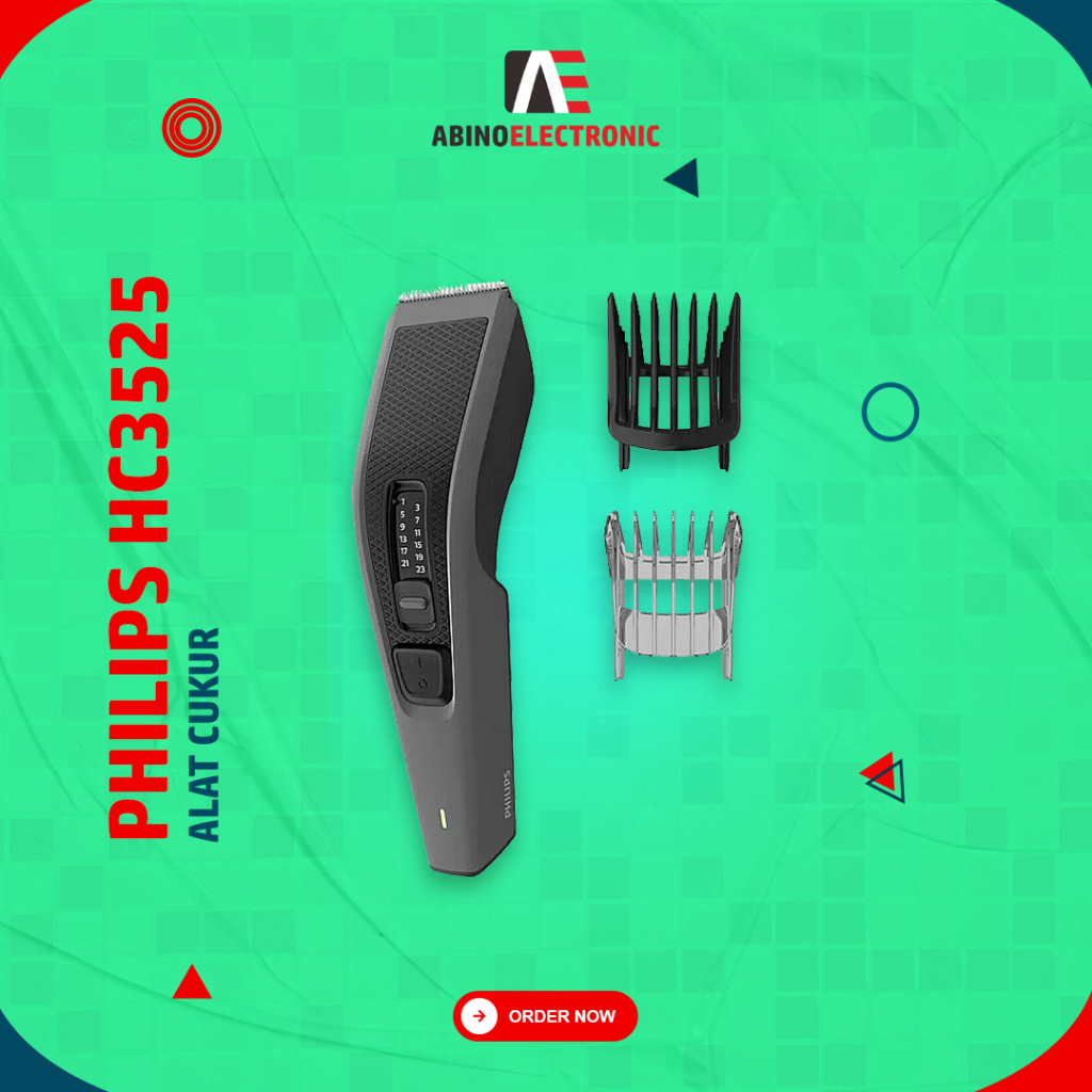 Mesin Cukur Philips HC3525 Alat Pencukur Elektrik Rambut Kumis Jenggot