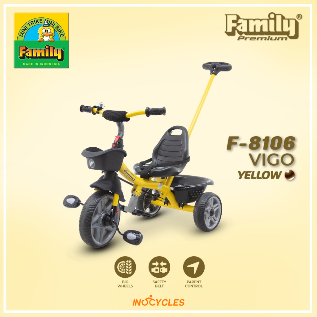 FAMILY F-8106 VIGO Sepeda Anak Roda Tiga Tricycle
