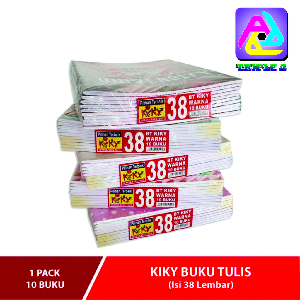 

BUKU TULIS KIKY 38 LEMBAR BERWARNA