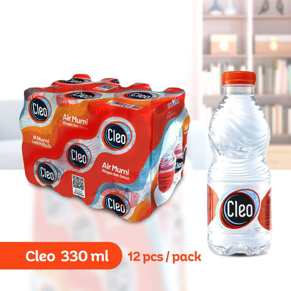 Air Mineral Cleo 330ml Botol