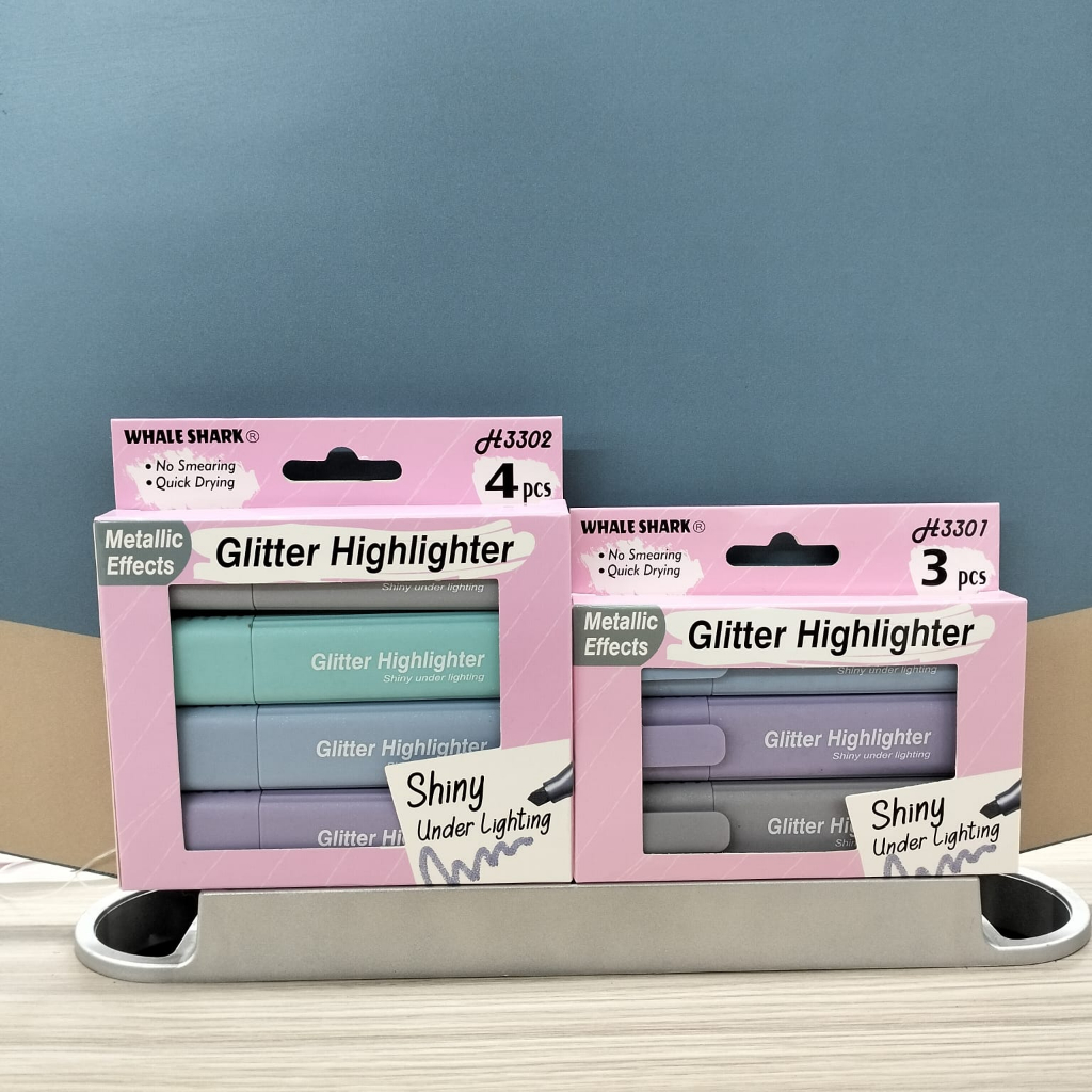 

Glitter Hightlighter | Highlighter Marker | Glowing Highlighter | Alat Tulis | Stabilo