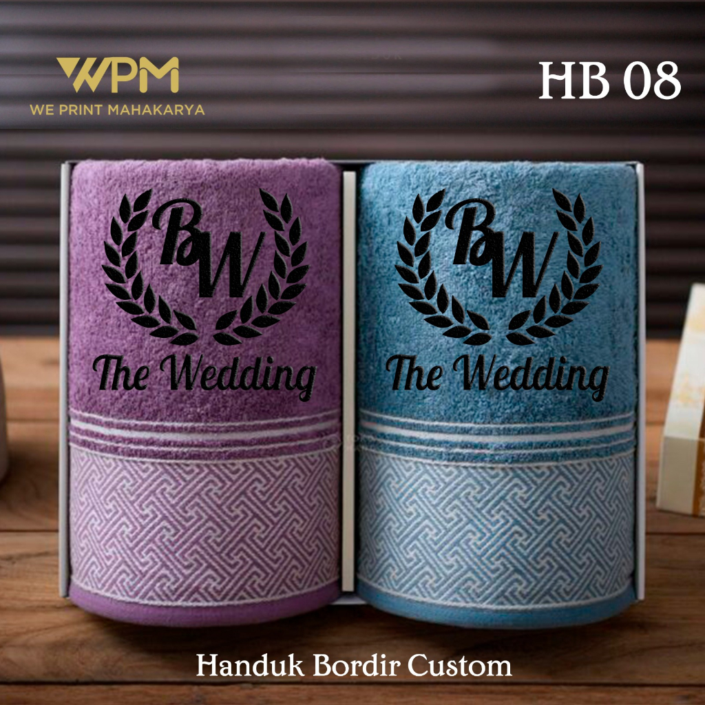 SET HANDUK CUSTOM / SET HANDUK SATUAN / BORDIR HANDUK / KADO HANDUK SATUAN