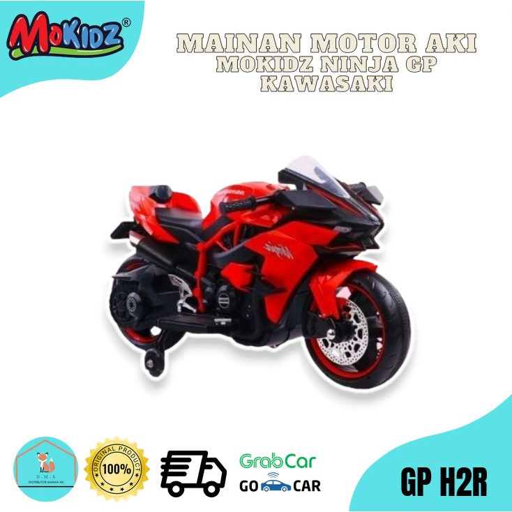 Mainan Anak Motor Aki Ninja GP Mokidz H2R Kawasaki