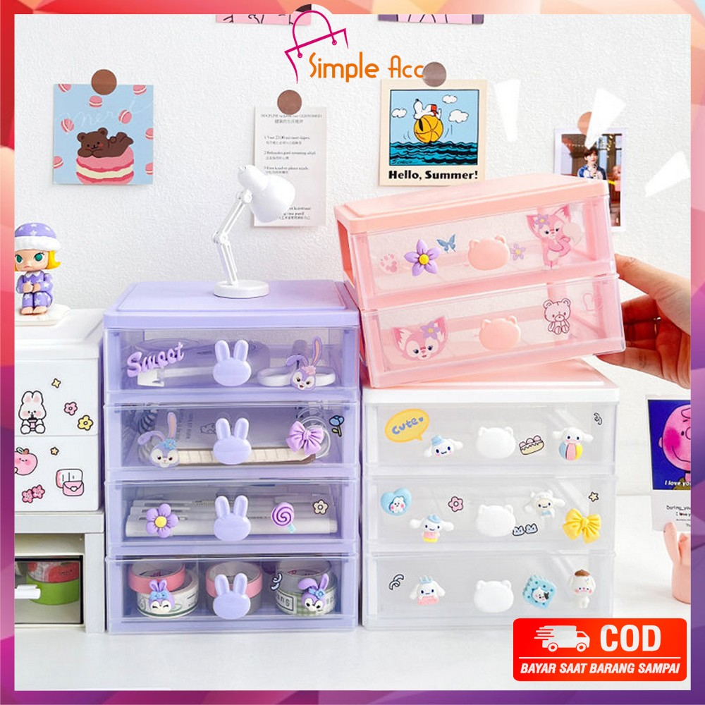 DO-K152 Rak Meja Laci Penyimpanan Rak Susun Makeup Storage Organizer Multifungsi / Rak Tempat kosmetik Serbaguna