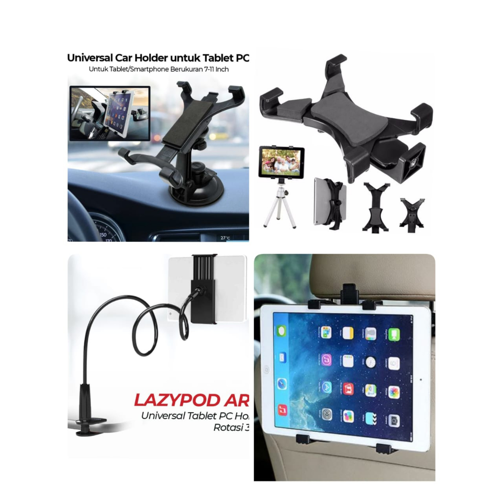 CAR HOLDER MOBIL TABLET IPAD TABLET UNIVERSAL 7 INCH - 11 INCH