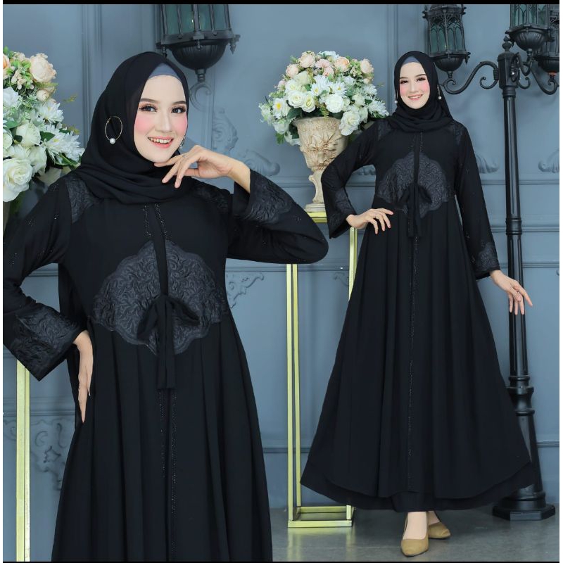 TERBARU GAMIS ABAYA GAMIS ARAB GAMIS TURKY HITAM GAMIS HAWA TURKY MEWAH #1212
