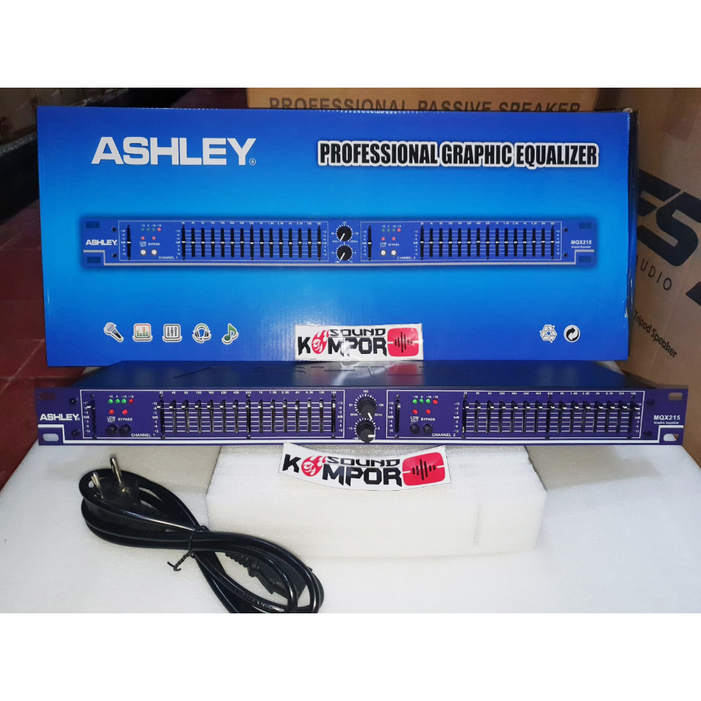 ASHLEY MQX215 EKUALIZER ASHLEY MQX 215 EQUALIZER + SUBWOOFER MQX-215