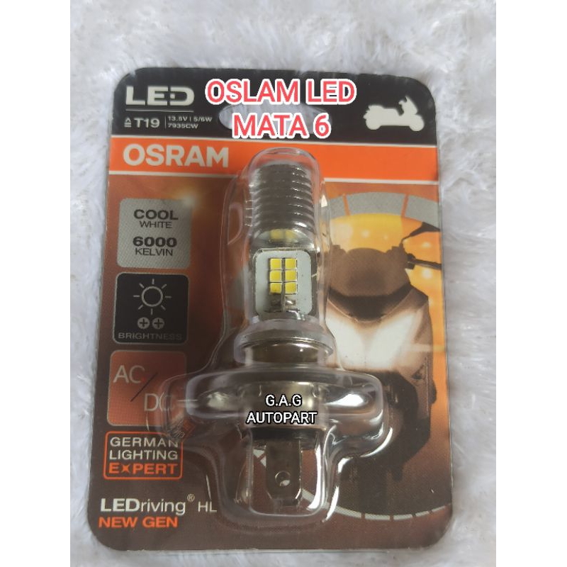BOHLAM OSLAM LED KAKI 3 MATA 6 MOTOR VIXION SCOOPY FI
