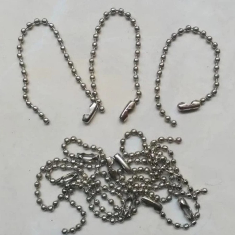 

30 pcs Rantai hangtag rantai biji lada 10cm