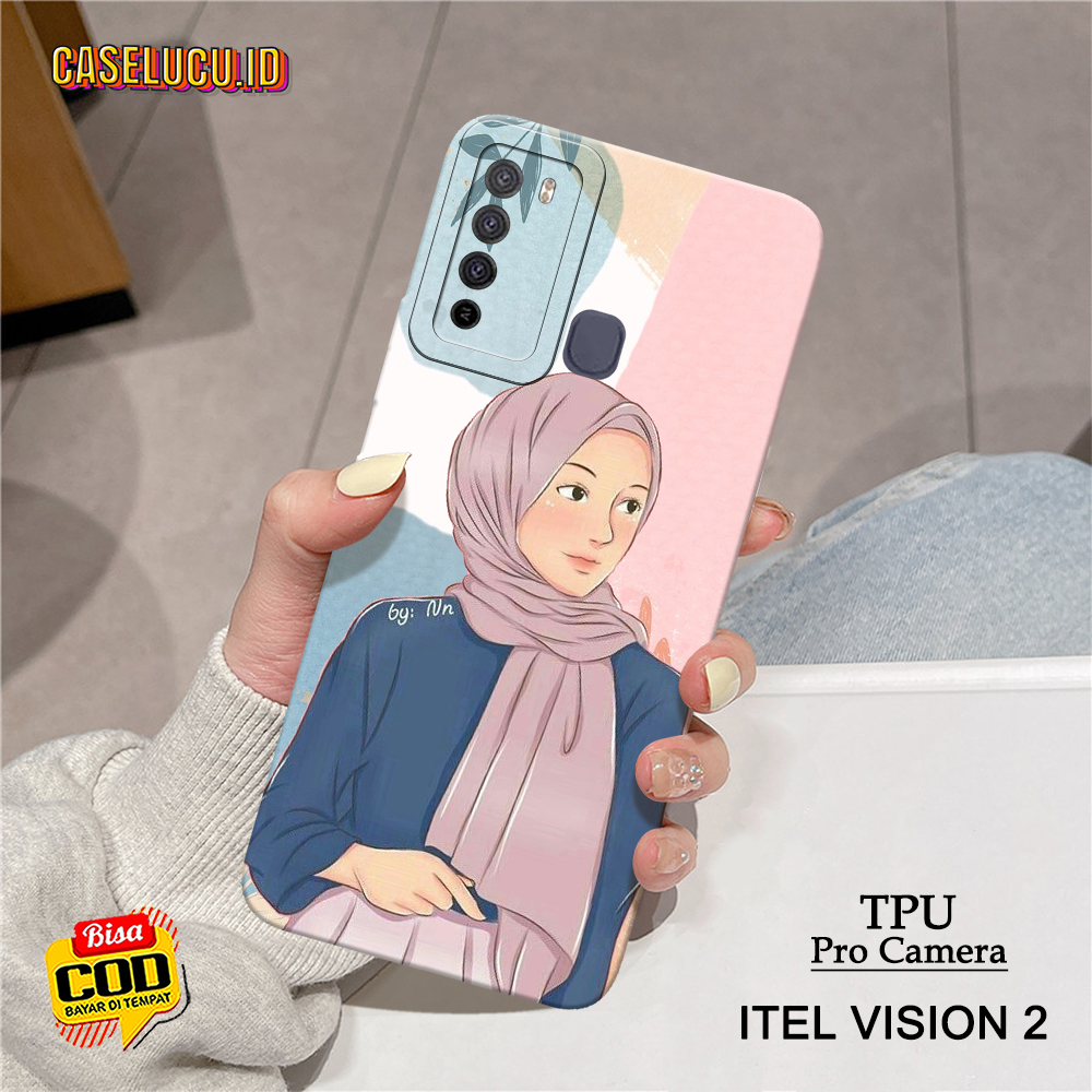 Softcase Hp Itel Vision 2 Terbaru - Fashion Case Hijab - Case Itel Vision 2  - Casing Hp Itel Vision