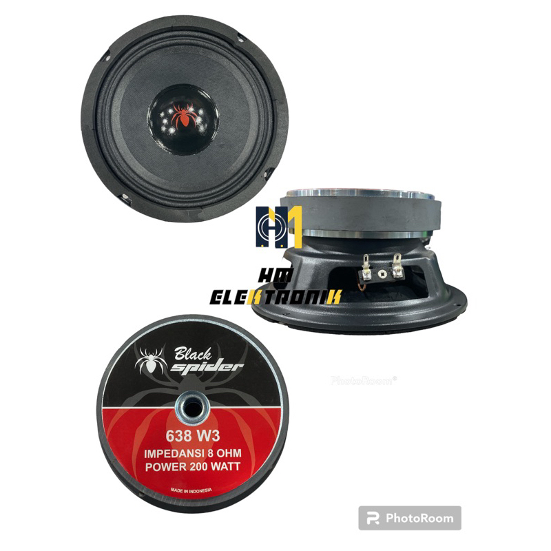 Speaker Black Spider 638 W 3 6 inch