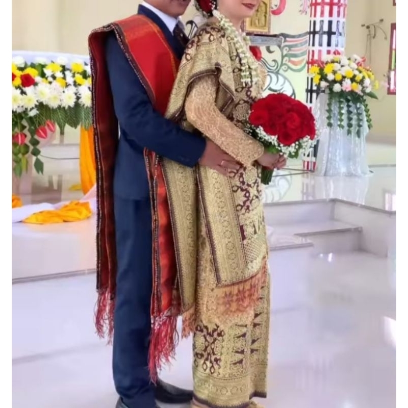 songket palembang lepus dan rakam eksklusif mewah sutera gebeng ori benang emas berlian import terba