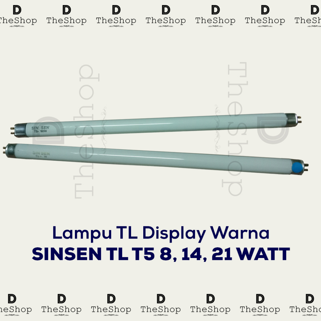 Lampu TL Refill Neon Akuarium Display Etalase T5 Warna Warni Sinsen 8 14 21 Watt