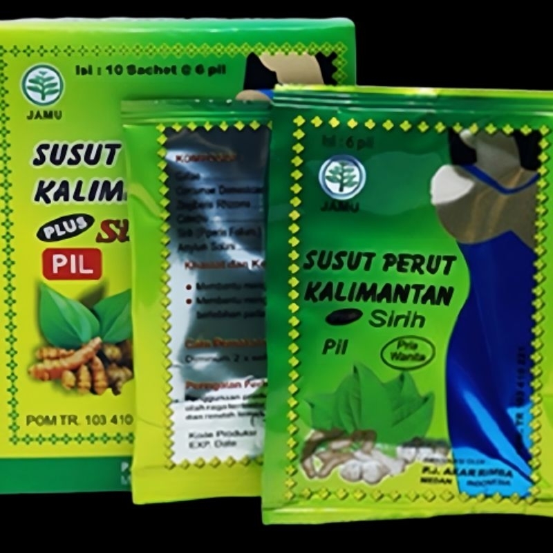 

SUSUT PERUT KALIMANTAN PLUS SIRIH PIL (1 BOX ISI 10 SCH)