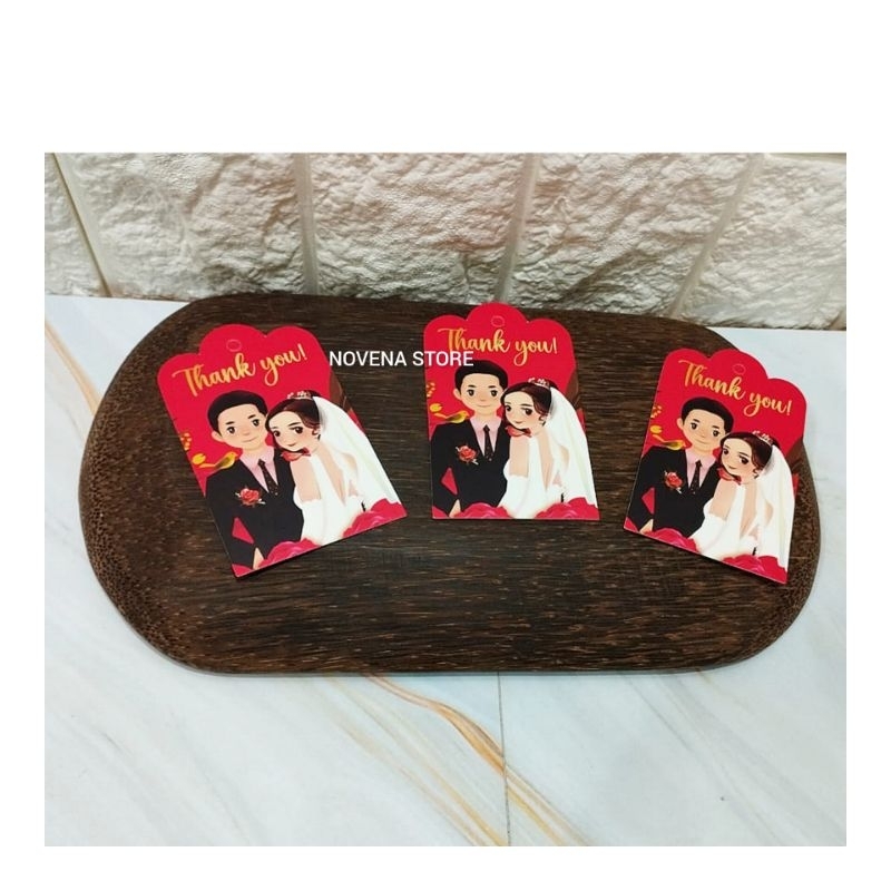 HANGTAG WEDDING-KARTU UCAPAN TERIMA KASIH MINI PERNIKAHAN-HANG TAG SOUVENIR SANGJIT