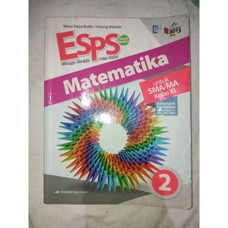 Buku matematika peminatan kelas 11 ESPS preloved
