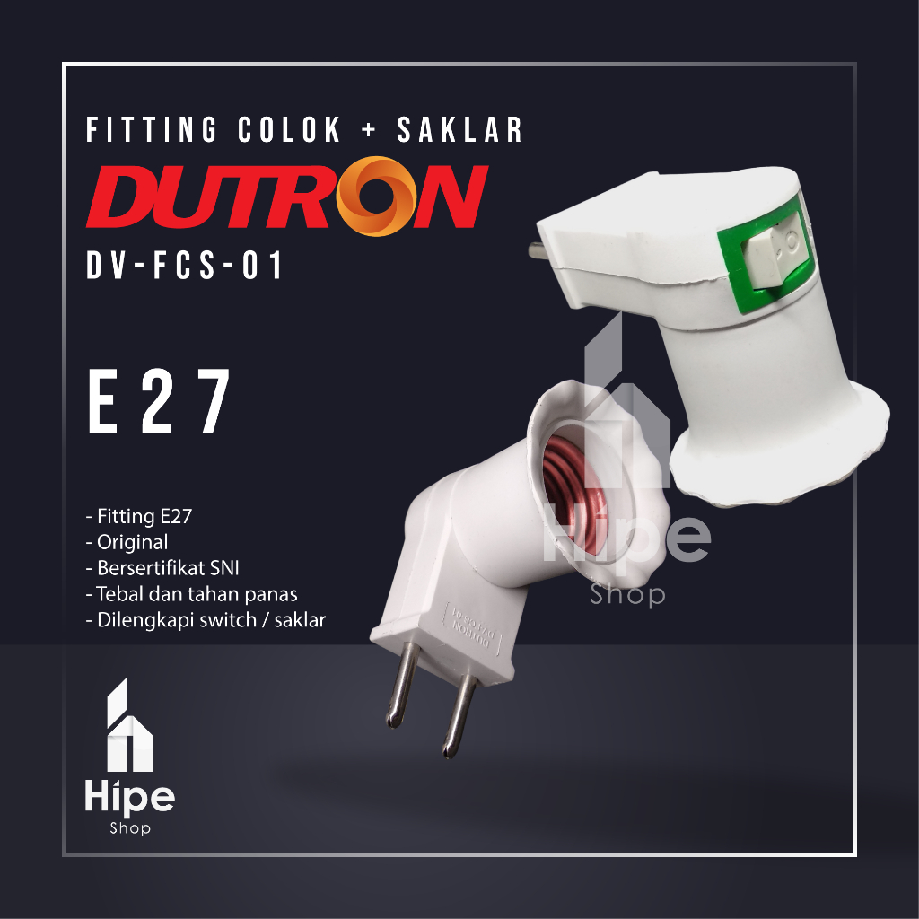 Fitting Colok Saklar Dutron - DV-FCS-01 Fiting Colok Switch