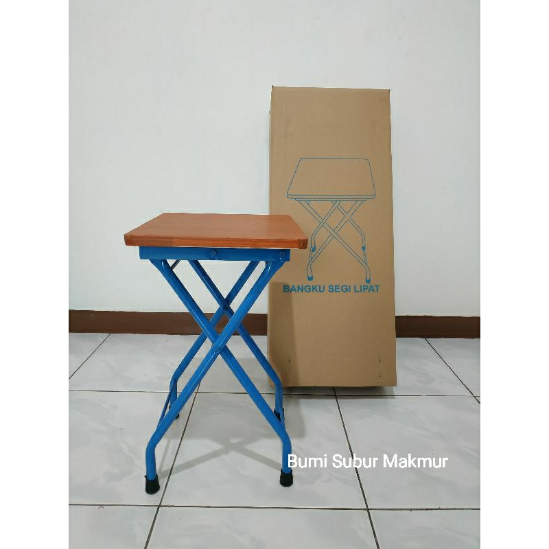 Kursi Lipat Segi empat rangka besi kuat