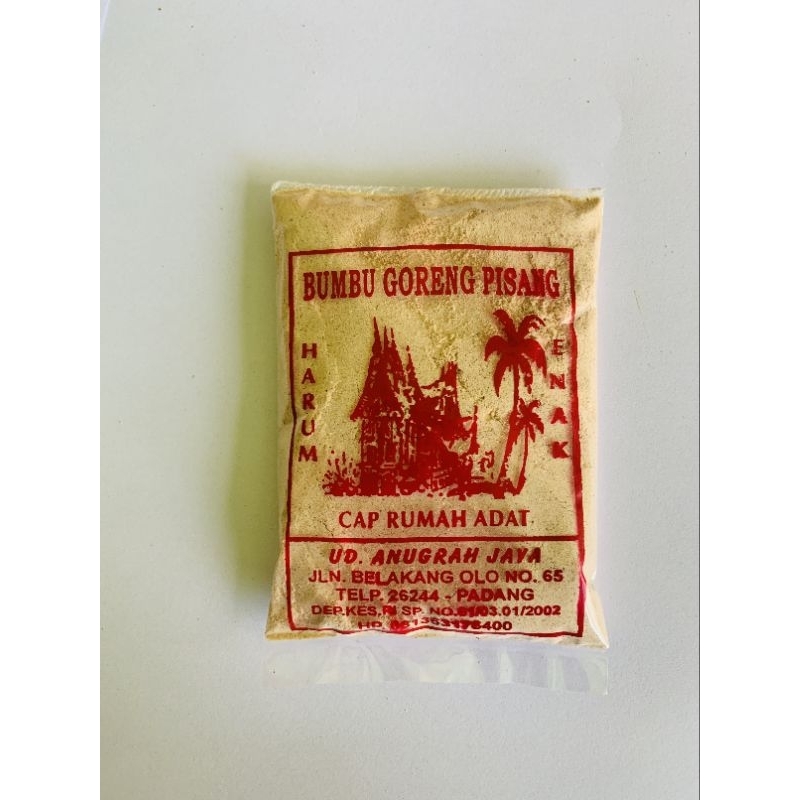 

bumbu goreng pisang cap rumah adat Halal 50 gram