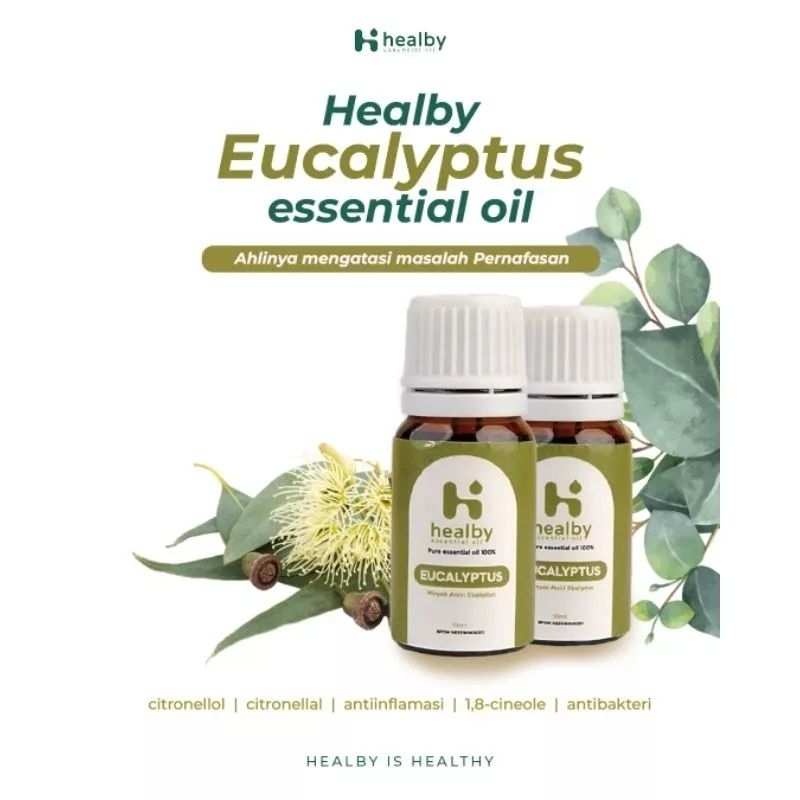 HEALBY Essential Oil Aroma Eucalyptus 10 ml Therapeutic